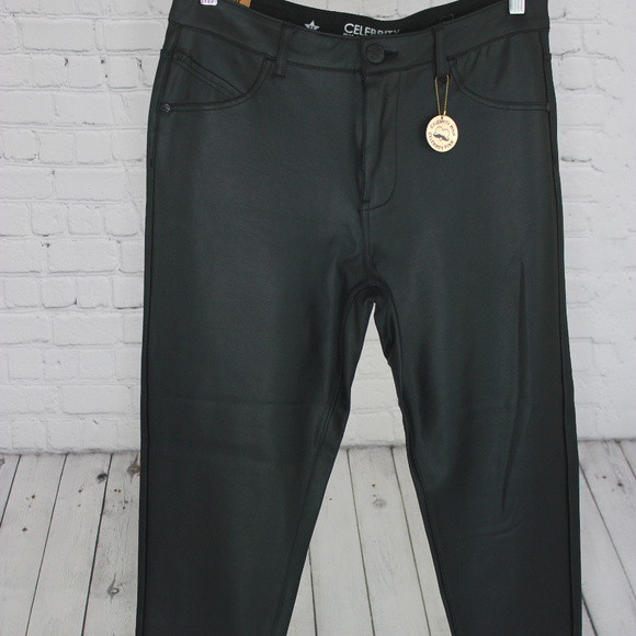 Celebrity Pink Pants - Faux Leather Skinny Pants